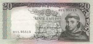 20 Escudos 26.5.1964